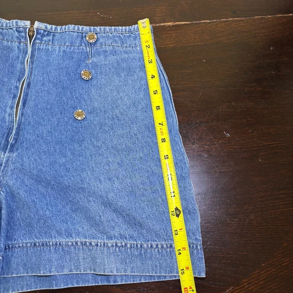 Y2K Arizona Vintage Denim Skort Medium Wash Button Wrap Sz 13 Retro Indie Preppy